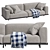  Arflex Modern L-Shaped Couch 3D model small image 2