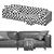  Arflex Modern L-Shaped Couch 3D model small image 4