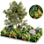 Outdoor Garden Flowerbed 3D Model 3D model small image 1