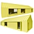 Mini Home Model with Doors 3D model small image 5