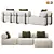 Elegant Domkapa Shinto Sofa Set 3D model small image 4