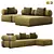 Elegant Domkapa Shinto Sofa Set 3D model small image 5