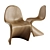 Vitra Panton Chair: Pale Rose 3D model small image 2