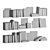 Contemporary Book Collection Set 3D model small image 5