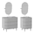 Modern Bathroom Vanity Set with Marble Countertop 3D model small image 7