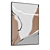 Plaster Texture Dual Photo Frame 3D model small image 3