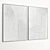 Plaster Texture Double Photo Frame 3D model small image 5