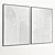 Plaster Texture Double Photo Frame 3D model small image 6