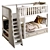 Kids Loft Bed with Play Area 3D model small image 3