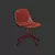 Modern Muuto Swivel Side Chair 3D model small image 7