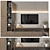 Modern TV Wall 126 Stand 3D model small image 4