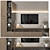 Modern TV Wall 126 Stand 3D model small image 3