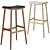 Elegant Naru Bar Stool 3D model small image 1