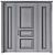 Luxury Entrance Door Design Collection 3D model small image 4