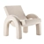 Elegant ARCO Lounge Chair: Dusty Deco 3D model small image 1