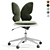 Ergonomic Pixie Office Chair 3D model small image 4