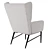 Modern Gray Mehjden Armchair 3D model small image 3