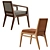 Modern Oslo Dining Chair Design 3D model small image 2