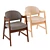 Monterey Chair in Beige Velvet 3D model small image 3