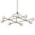 Elegant Andrews Chandelier with Murky Glass 3D model small image 2