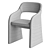 E7.6 Ellipse Chair with Armrests 3D model small image 4