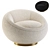 Elegant Swivel Chair Bollinger 3D model small image 1