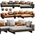 Luxury Minotti Dylan Set 12 3D model small image 1