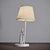 Arte Lamp Gustavo White Table Lamp 3D model small image 1