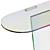 Colorful Glass Console: Shimmer Tavoli 3D model small image 2