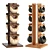 Handcrafted Wood & Leather Swing Tower 3D model small image 1