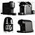 Premium Coffee Makers Set: Lavazza, Nespresso, Philips 3D model small image 2