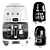 Premium Coffee Makers Set: Lavazza, Nespresso, Philips 3D model small image 3