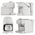 Premium Coffee Makers Set: Lavazza, Nespresso, Philips 3D model small image 4