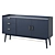 PENELOPE Dark Blue Sideboard Cabinet 3D model small image 1