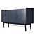 PENELOPE Dark Blue Sideboard Cabinet 3D model small image 3