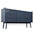 PENELOPE Dark Blue Sideboard Cabinet 3D model small image 4