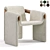 Elegant Sari Lounge Armchair 3D model small image 2