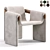 Elegant Sari Lounge Armchair 3D model small image 4