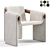 Elegant Sari Lounge Armchair 3D model small image 5