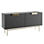 Modern Black Sideboard Buffet Storage 3D model small image 4