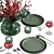 Contemporary Table Setting V8 3D model small image 3