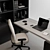 Executive Boss Desk - Modern Office 3D model small image 3