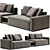 Eddie Sofa Frigerio: Stylish Comfort 3D model small image 3