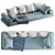 Window Sill Cushion Set 3D model small image 2