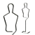 Contour Mannequin Display Stand 3D model small image 1