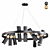  Zortes Tweeny Pendant Chandelier 3D model small image 1