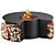  Designer Outdoor Fire Pit Table 3D model small image 1