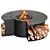  Designer Outdoor Fire Pit Table 3D model small image 6