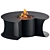  Designer Outdoor Fire Pit Table 3D model small image 8