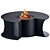  Designer Outdoor Fire Pit Table 3D model small image 15